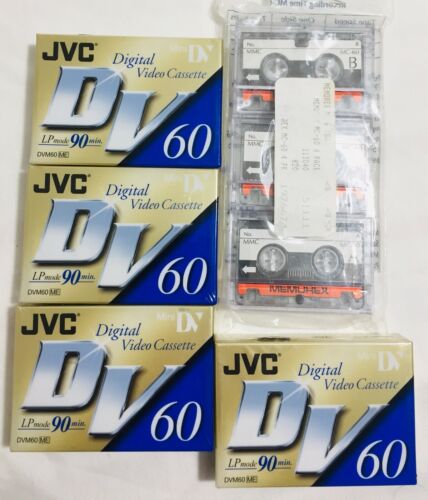 Lot of NEW Mini DV Cassette Tapes DVM60ME MC60 JVC Memorex