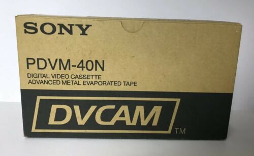 Box of 10 Sony DVCAM PDVM-40N Digital Video Cassette Tapes NEW