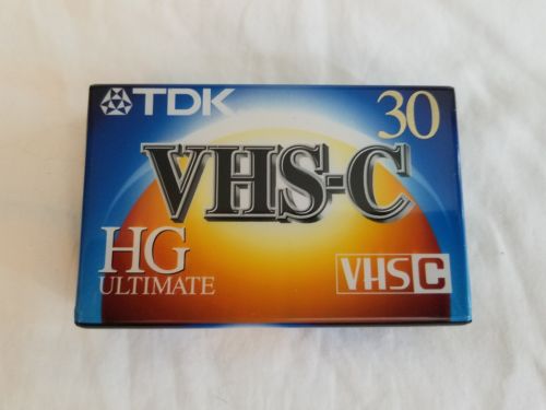(1) TDK VHS-C HG ULTIMATE T-30 Tape BRAND NEW !!!