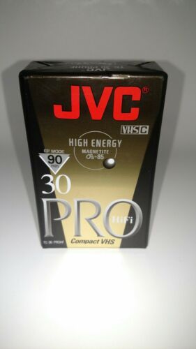 JVC High Energy EHG 30 Pro HiFi 90min (TC-30) Compact VHS Tape NEW.