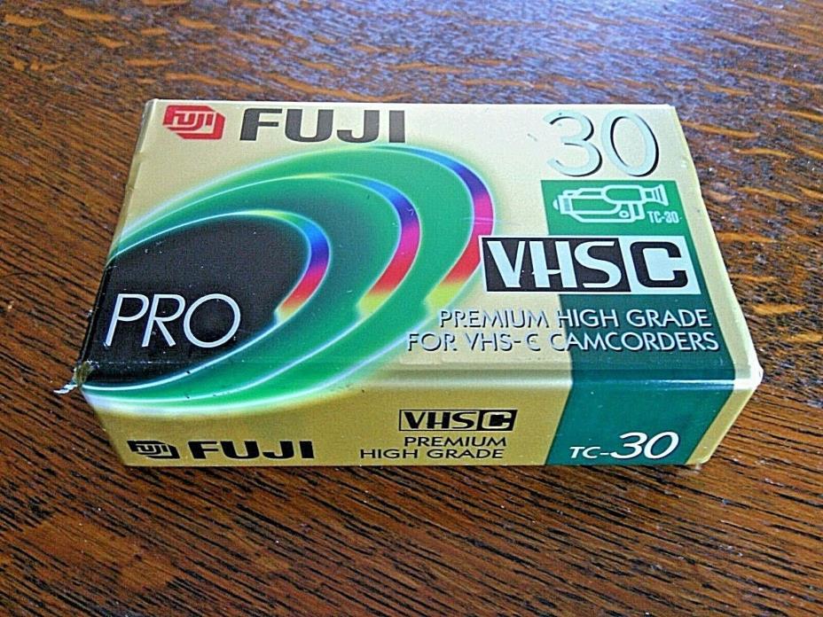 Fuji VHS C Pro Tape TC 30 Video Camcorder Premium High Grade Sealed Tapes EP 90