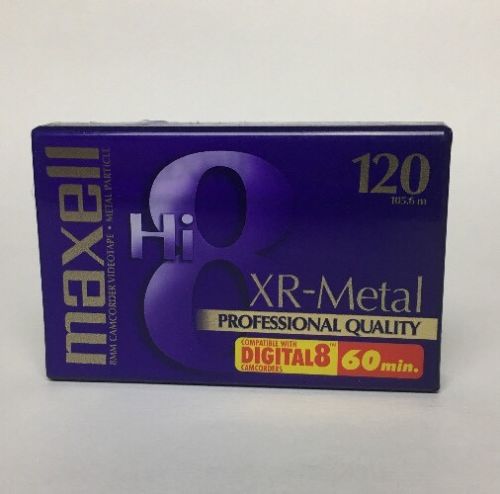 Maxell XR Metal Hi8 8mm Blank Professional Quality Video Tape 120 - Camcorder