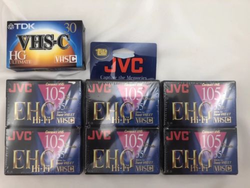 JVC VHS-C Compact Camcorder tapes EHG TC-35