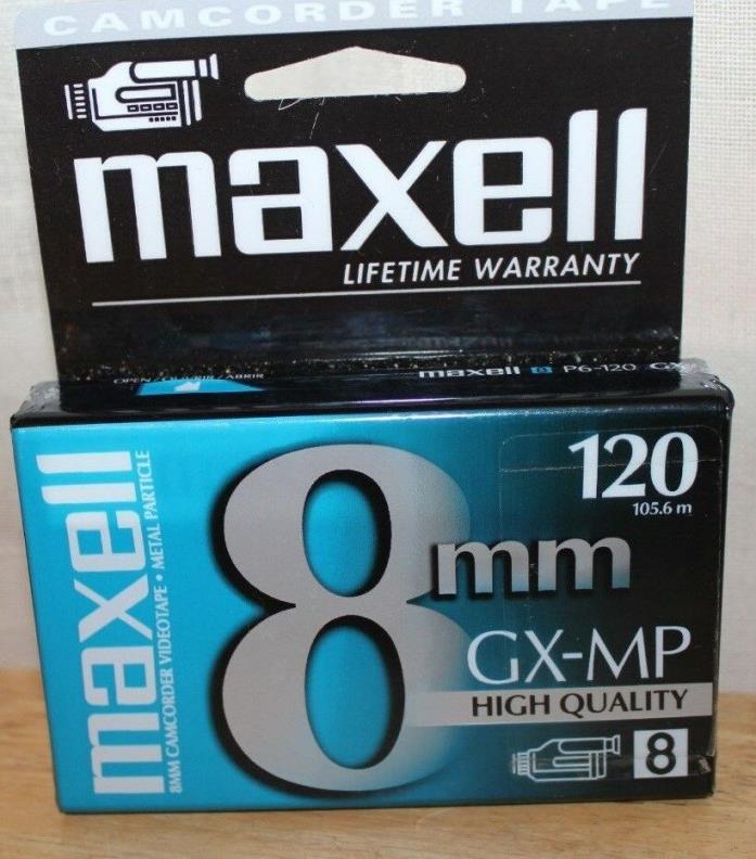 Sealed Maxell 120 High Quality GX-MP 8mm Cassette Camcorder Video Tape P6-120 GX