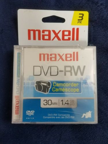 Maxwell dvd-rw camcorder minidisc 3 pack 30 minutes - 1.4 GB size