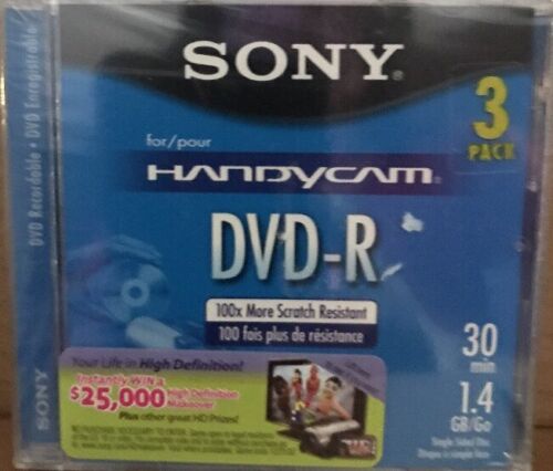 Sony Handycam DVD-R 3 Pack(30mins-1.4GB)