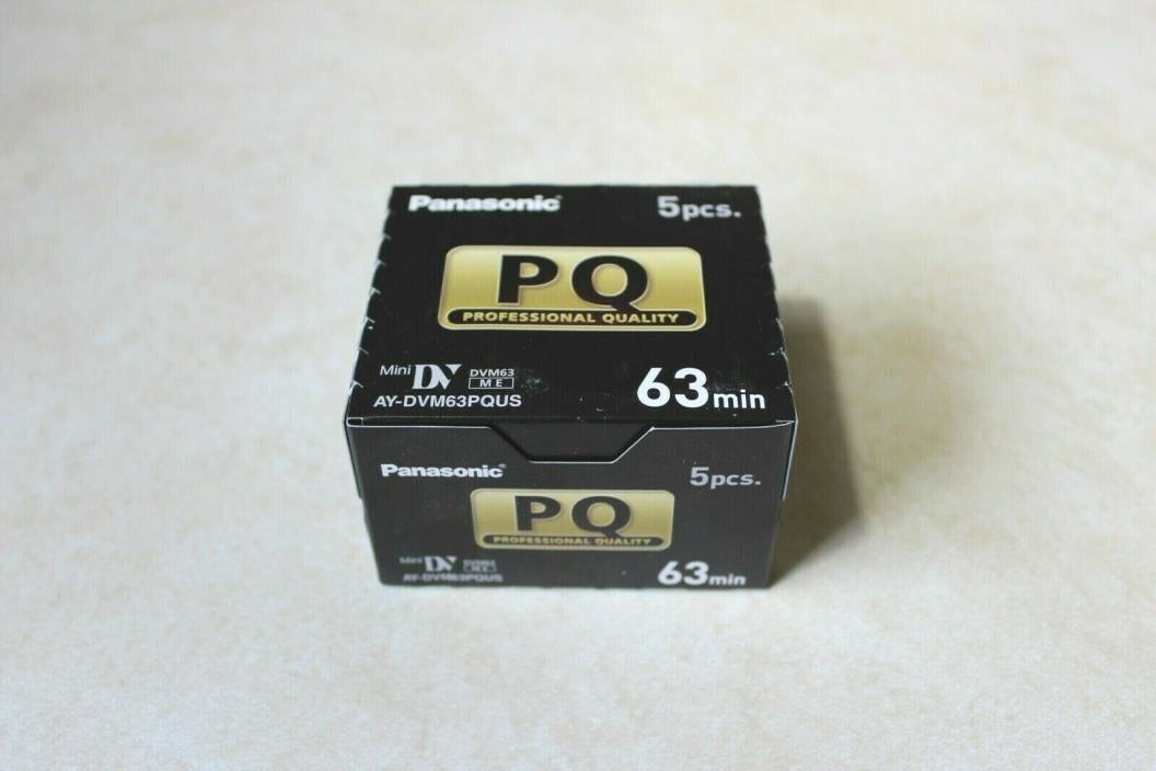 Panasonic AY-DVM63PQUS Professional Quality Mini DV Tapes 63 min 5 Pack