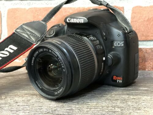 Canon EOS Rebel T1i DSLR with 18-55mm Lens 15.1MP - PARTS - Read Below