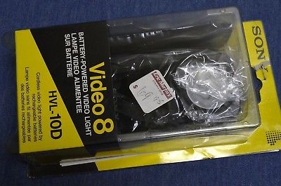 UNUSED New in Package Sony Video 8 HVL-10D Video Lamp w/Manual & Case NIB