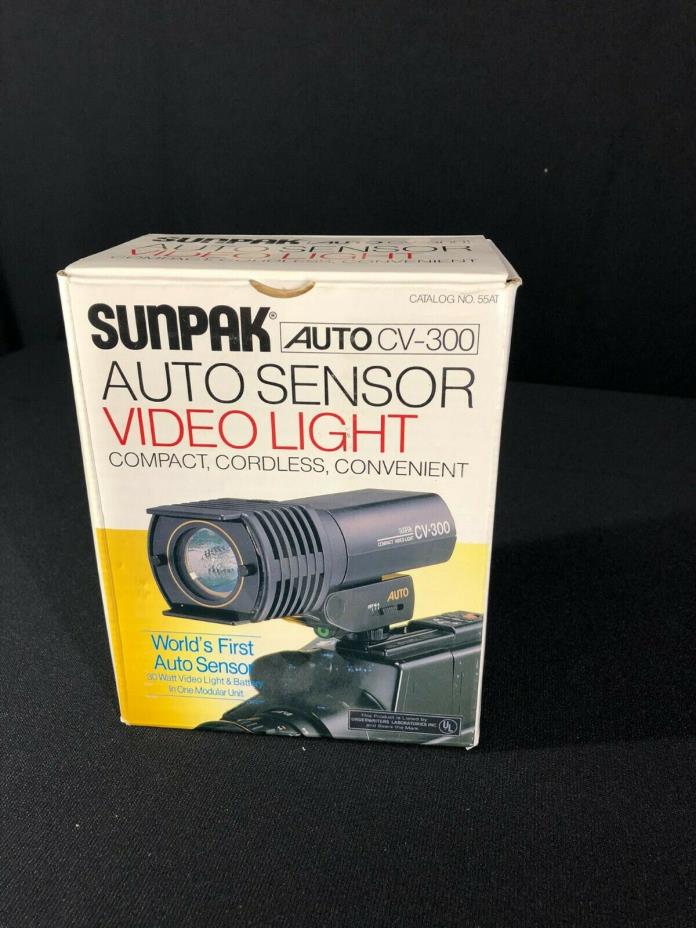 SUNPAK Auto CV-300 Auto Sensor Cordless Compact Video Light