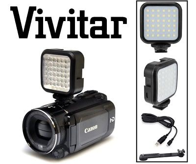 Rechargeable LED Light Set With Kit For Canon Vixia HF R800 R82 R80 GX10