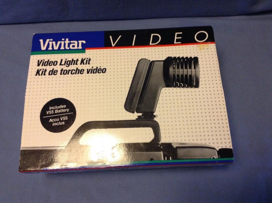 Vivitar IVL-2 Video Light Kit V55 Battery CC-1 Charging Clip, BC-1 Charging Cord