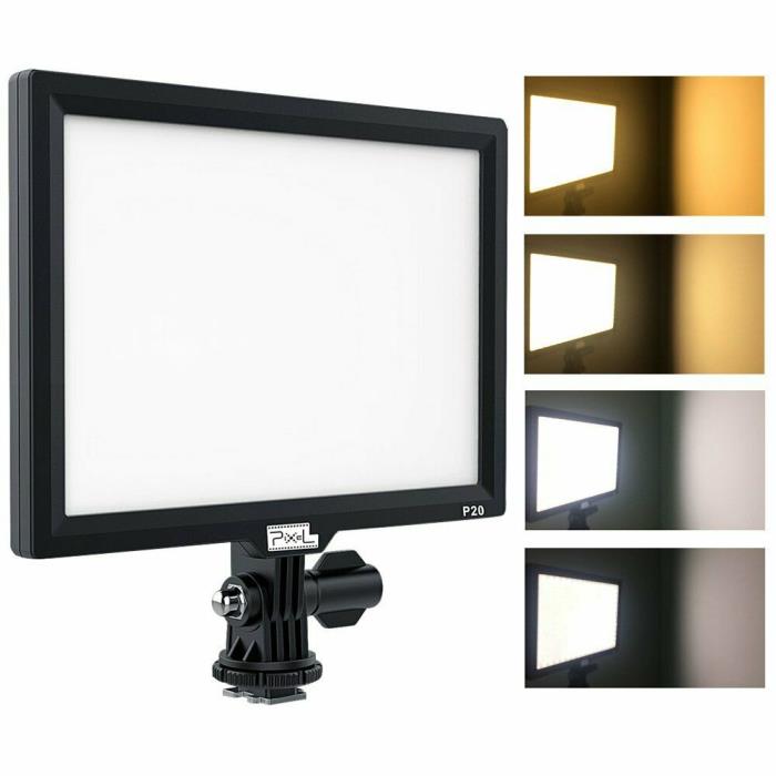 LED Video Light Camera Light, Portable Camcorder Light Panel, 3200K/5600K