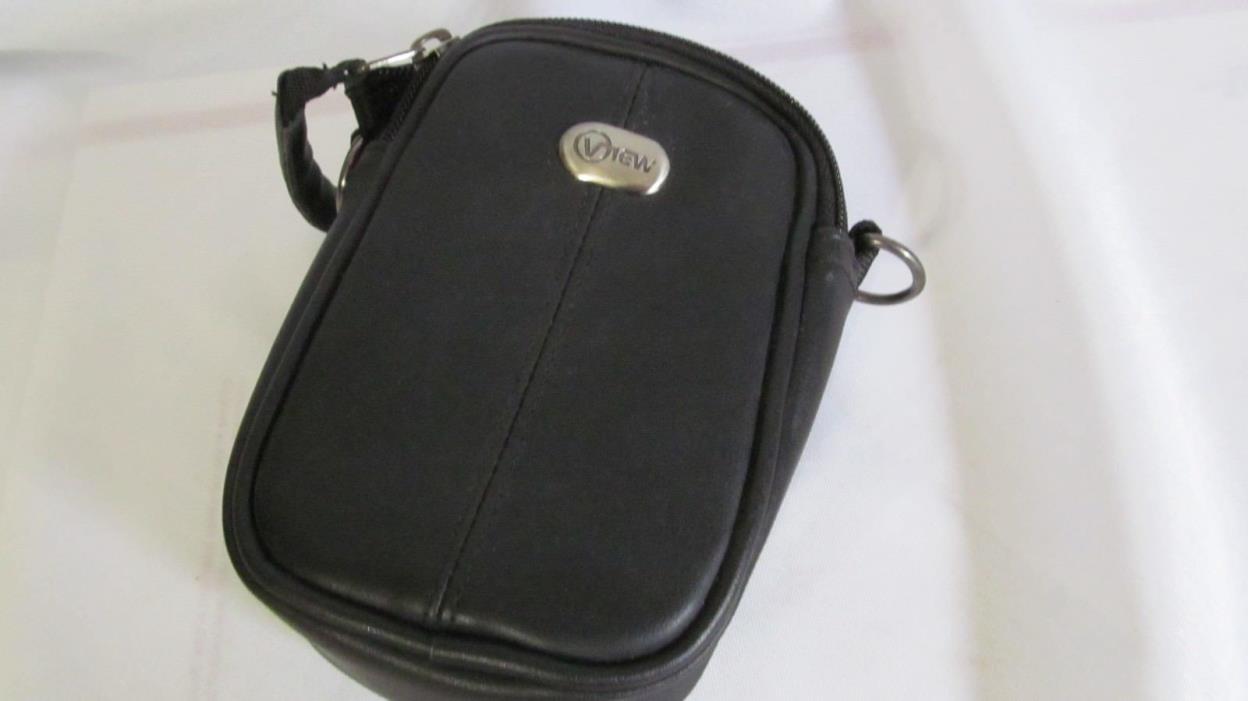 camera case black with belt hook Travel Carry Bag EUC View  #40