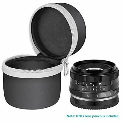 Portable SLR Camera Lenses Lens Case Pouch Bag For Sony APS-C 35mm F/1.7 Large 