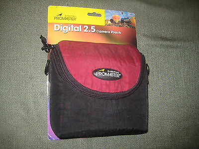 NEW Digital Promaster Digital 2.5 Camera Pouch Case Storage Burgundy