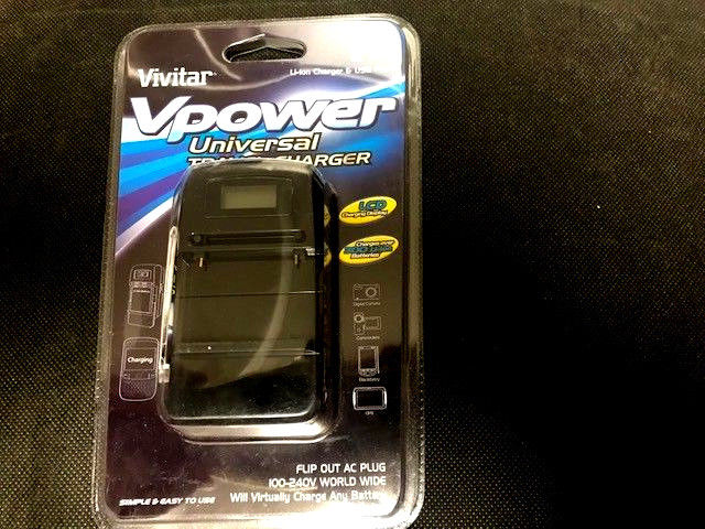 Vivitar Vpower Universal Travel Li-ion Battery Charger fits almost any Battery