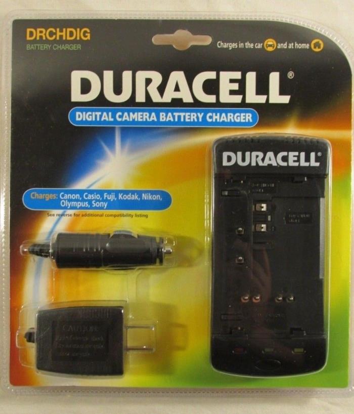 Duracell Digital Camera Battery Charger with Six Plates Canon Sony Nikon Olympus