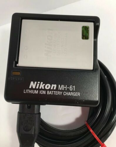 Nikon Genuine Original MH-61 Lithium Ion Battery Charger With Battery