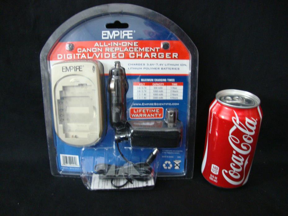 Empire All-In-One CANON Digital/Video Rechargeable Battery Charger - NEW