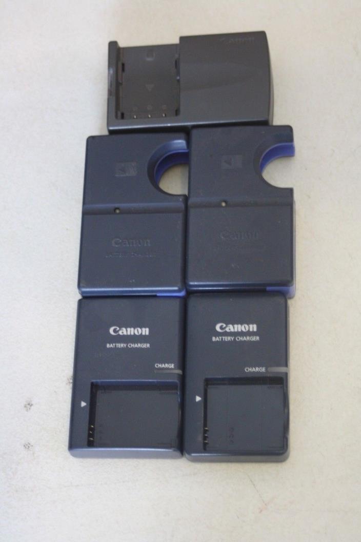 (5) Canon Digital Camera Battery Chargers (CB2LS,LX,LV,LT) *** Please Read