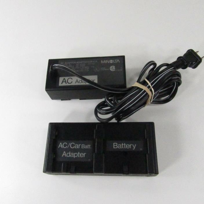 Minolta AC-8000S AC Adapter Charger W/ Base BB-8100