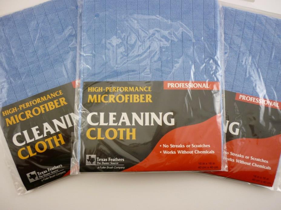 3 Pack 16x16 Inch Microfiber Cleaning Cloth For Cameras Laptops Household Goods