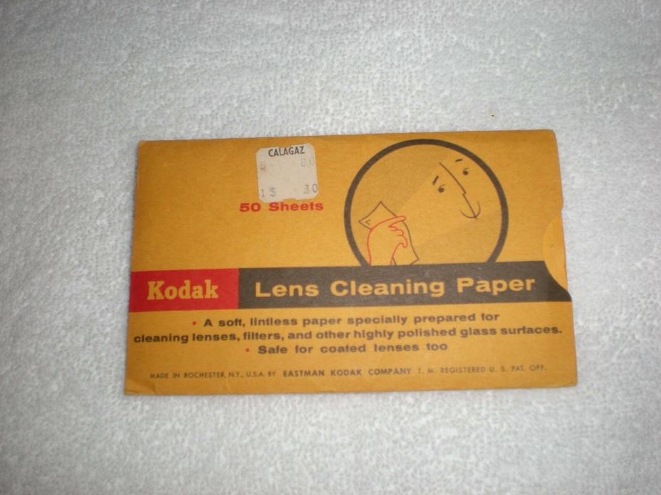 KODAK LENS CLEANING PAPER VINTAGE EASTMAN KODAK