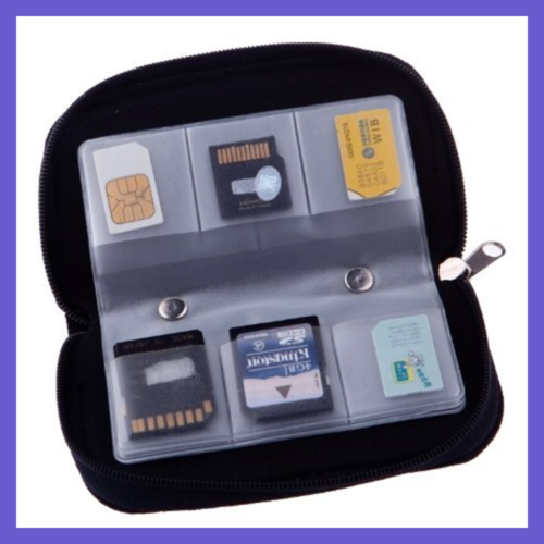 22 Slots Case Pouch Holder For Memory Card Sd Card.Memory Carrying 1 Pack