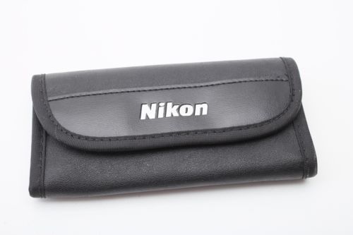 Nikon embossed Black Memory Card holder Wallet Case++GENUINE+NICE