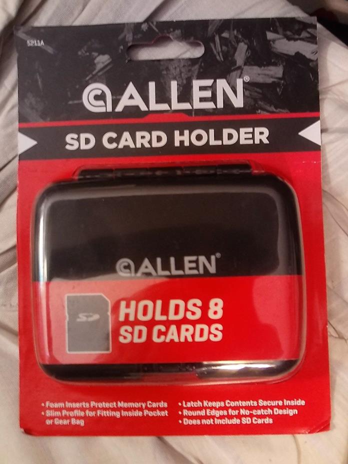 ALLEN SD CARD HOLDER CASE~MODEL 5211A~HOLDS 8 SD CARDS~NIP~FITS IN POCKET OR BAG