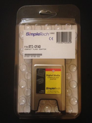 SimpleTech Digital Media Compact Flash Adapter For Type 2 PC Card Slots