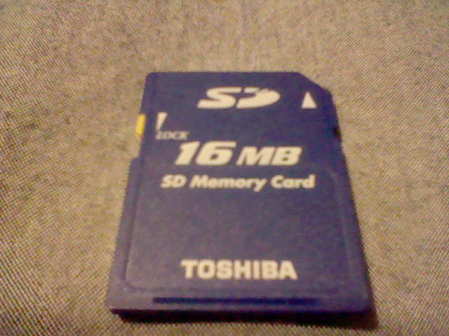 Toshiba 16MB SD Card Secure Digital Memory Card For Camera! 100% Authentic! USA!