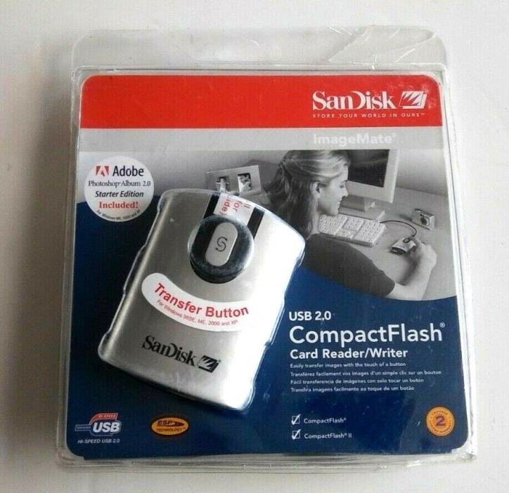 Sandisk ImageMate SDDR-92-A15 USB 2.0 Compact Flash I/II Card Reader Writer NEW