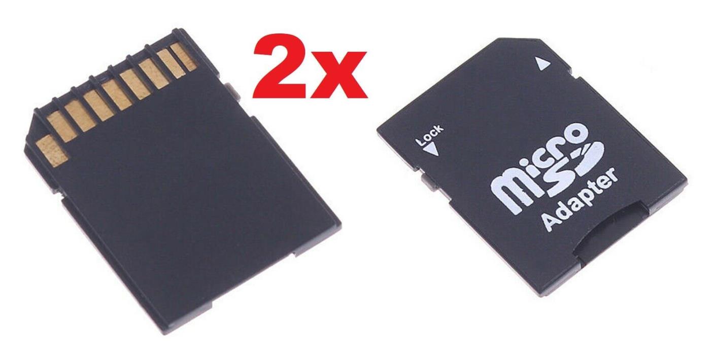 2 Micro SD  to SD Memory Card Adapter.