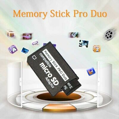 Micro-SD SDHC TF to Memory Stick MS Pro Duo PSP Adapter Card Cover for PSP 3000