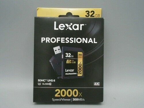 Lexar 32GB Professional 2000x UHS-II U3 SDHC  #LSD32GCRBNA2000R