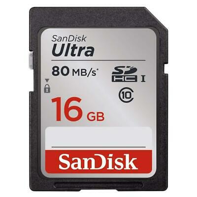 Full HD Video 16GB Class 10 SDHC UHS-I Up To 80MB/S Memory Card Class 10 Rating