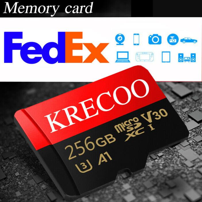 Micro SD Flash Memory Card 95MBs 256GB 128GB 64GB Class 10 High Speed & Adapter