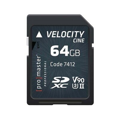 Promaster 64GB Velocity CINE SDHC Memory Card