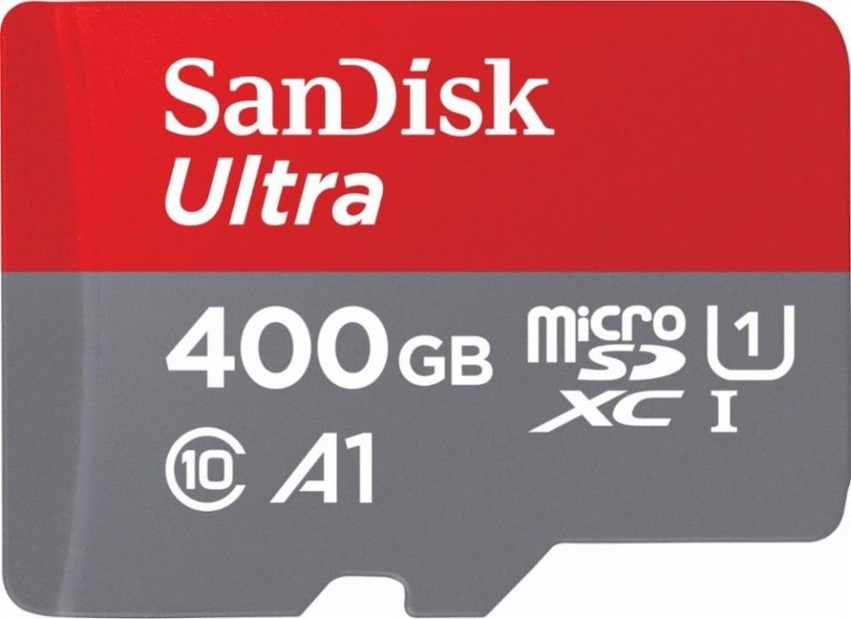 SanDisk 400GB Ultra microSDXC Memory Card, UHS-I Class 10, with SD Adapter