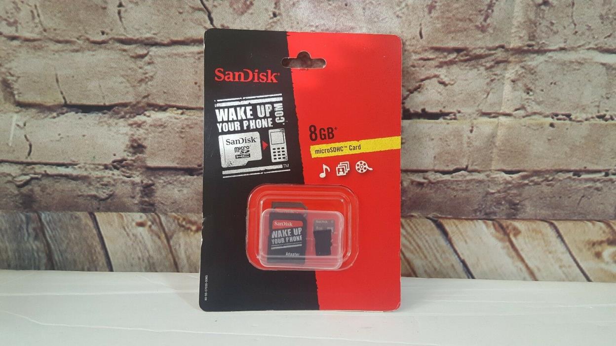 SanDisk Wake up your phone Micro SHDC 8GB - Unused - Box Opened.