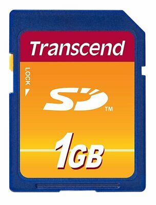 Transcend 1 GB SD Flash Memory Card (TS1GSDC)