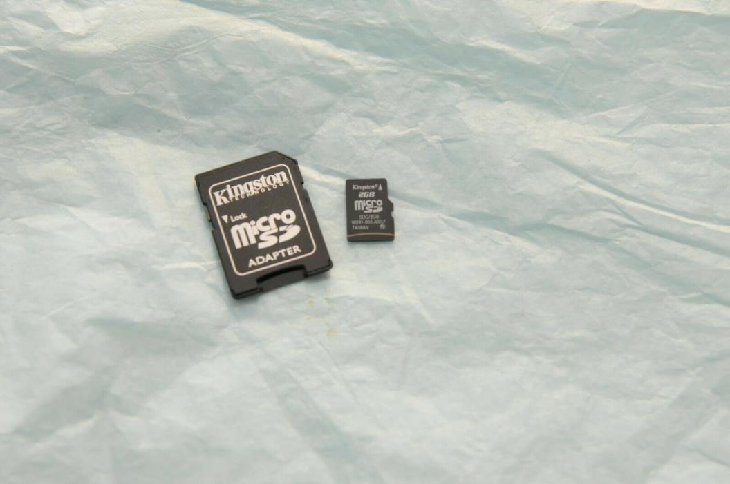 Kingston 2GB microSD card ( SD adapter included ) for Canon Sony Cameras