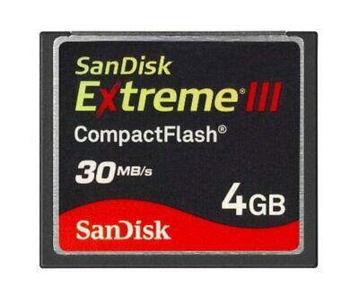 SanDisk Extreme III 4 GB CompactFlash Memory Card (SDCFX3-004G-P31)