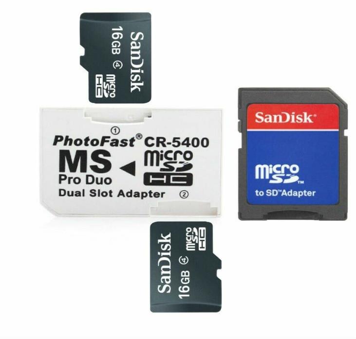 32GB MS Pro Duo for Sony PSP Cybershot digital camera webbie memory stick 2x16GB