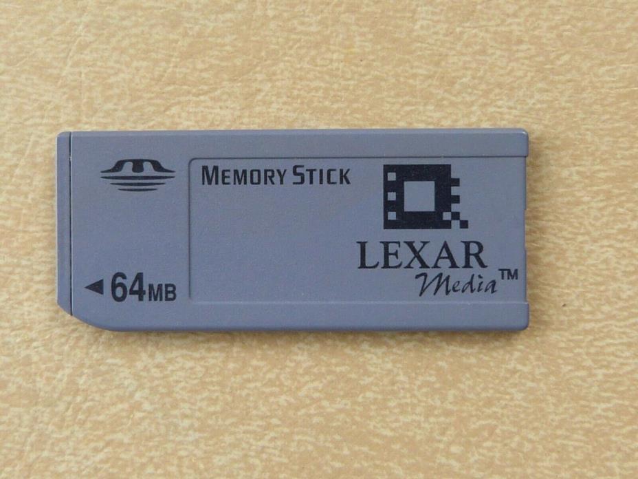 LEXAR MEDIA 64MB MEMORY STICK FOR OLDER SONY CAMERAS & OTHER DEVICES