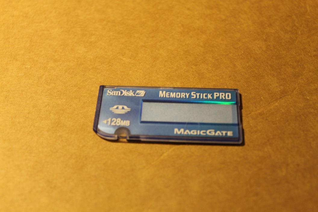 A SanDisk MEMORY STICK PRO 128MB  MAGICGATE   (6)