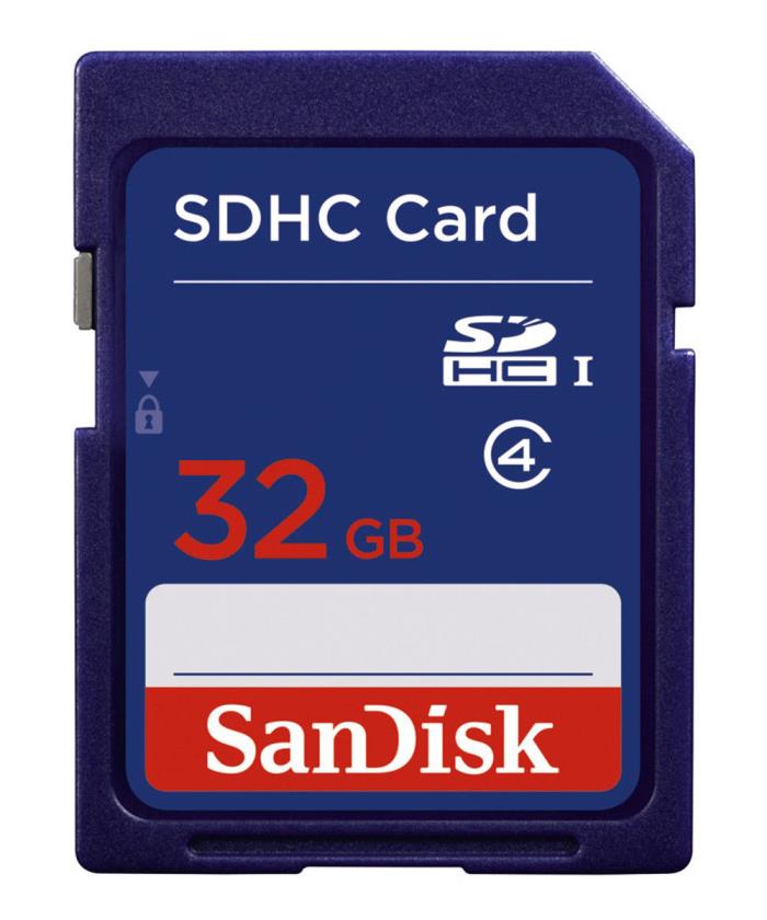 SanDisk 32GB Class 4 SDHC UHS-I Flash Memory SD Card Cameras New Retail packing