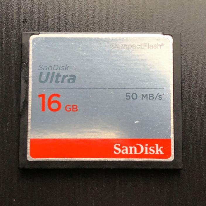 SanDisk Ultra 16GB Compact Flash 50MB/s CF Memory Card CompactFlash